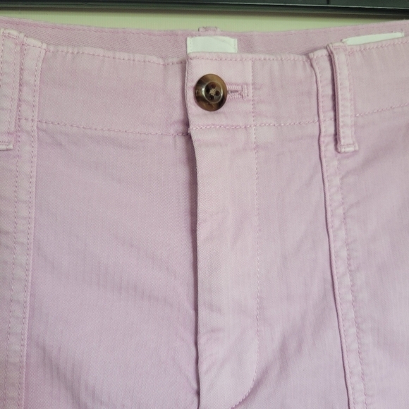 GAP Women's Lilac Straight Khaki Frayed Hem Pants Size 8 - Picture 3 of 7